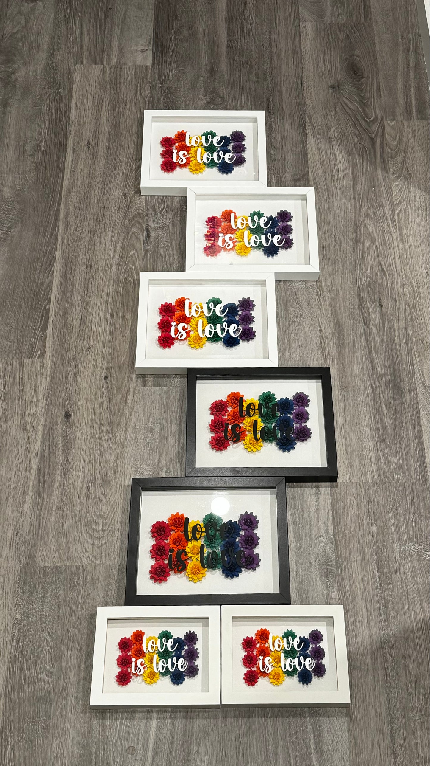 Love Is Love Flower Box 5x7