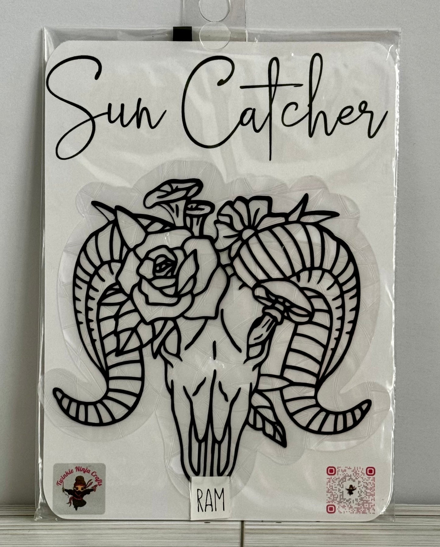 Ram Skull Sun Catcher