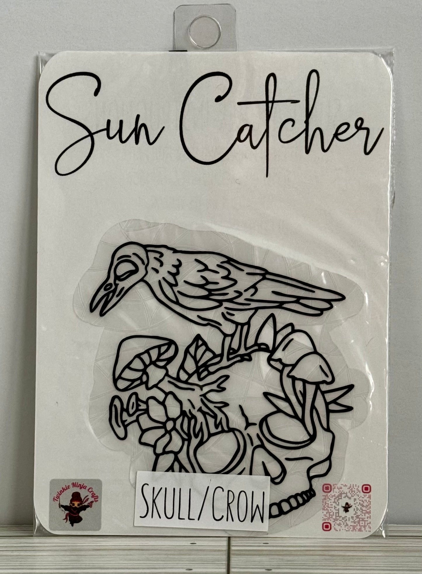 Skull and Crow Sun Catcher