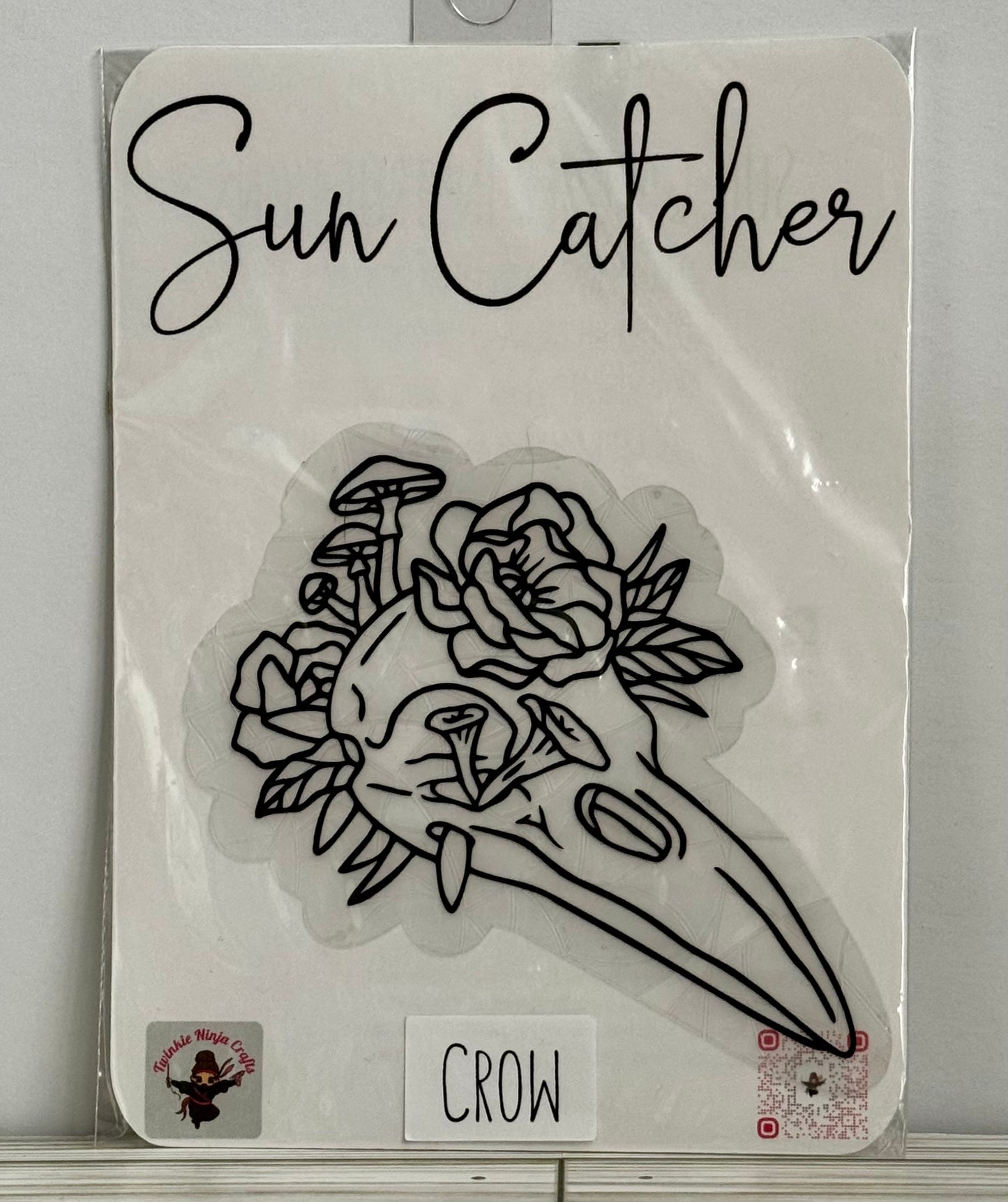 Crow Skull Sun Catcher