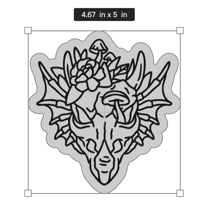 Dragon Skull Sun Catcher