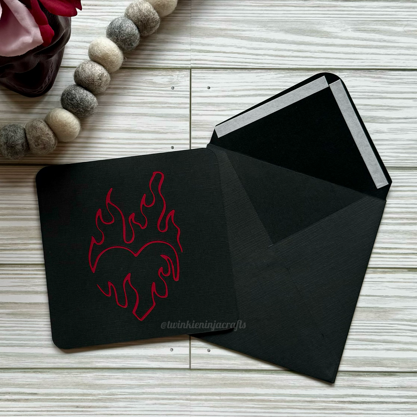 My Heart Burns For You Greeting Card