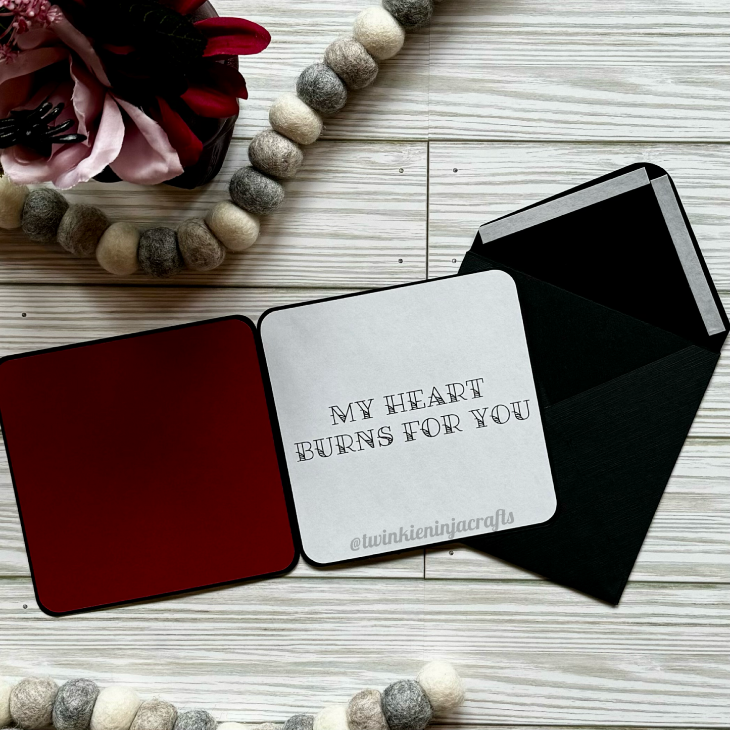 My Heart Burns For You Greeting Card