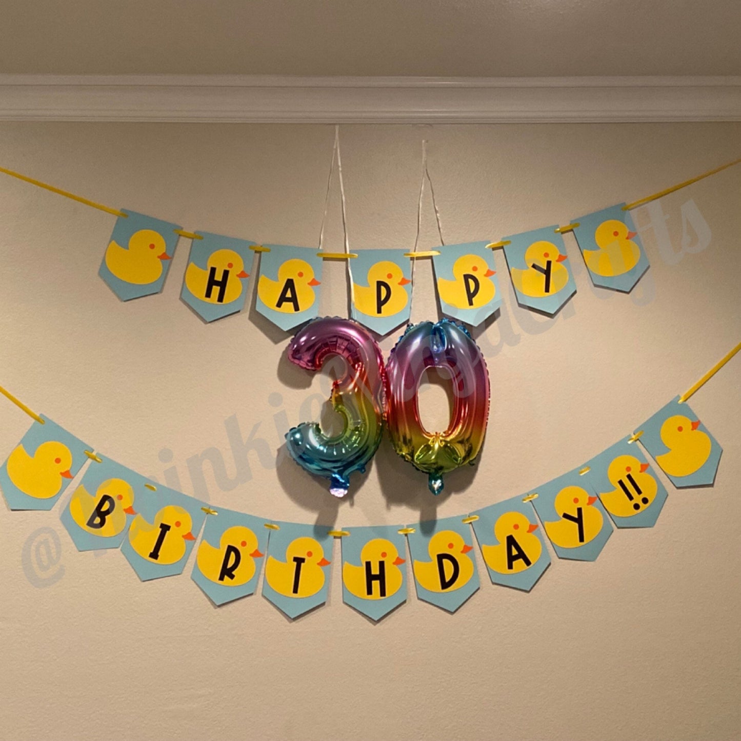 Rubber Ducky Birthday Banner