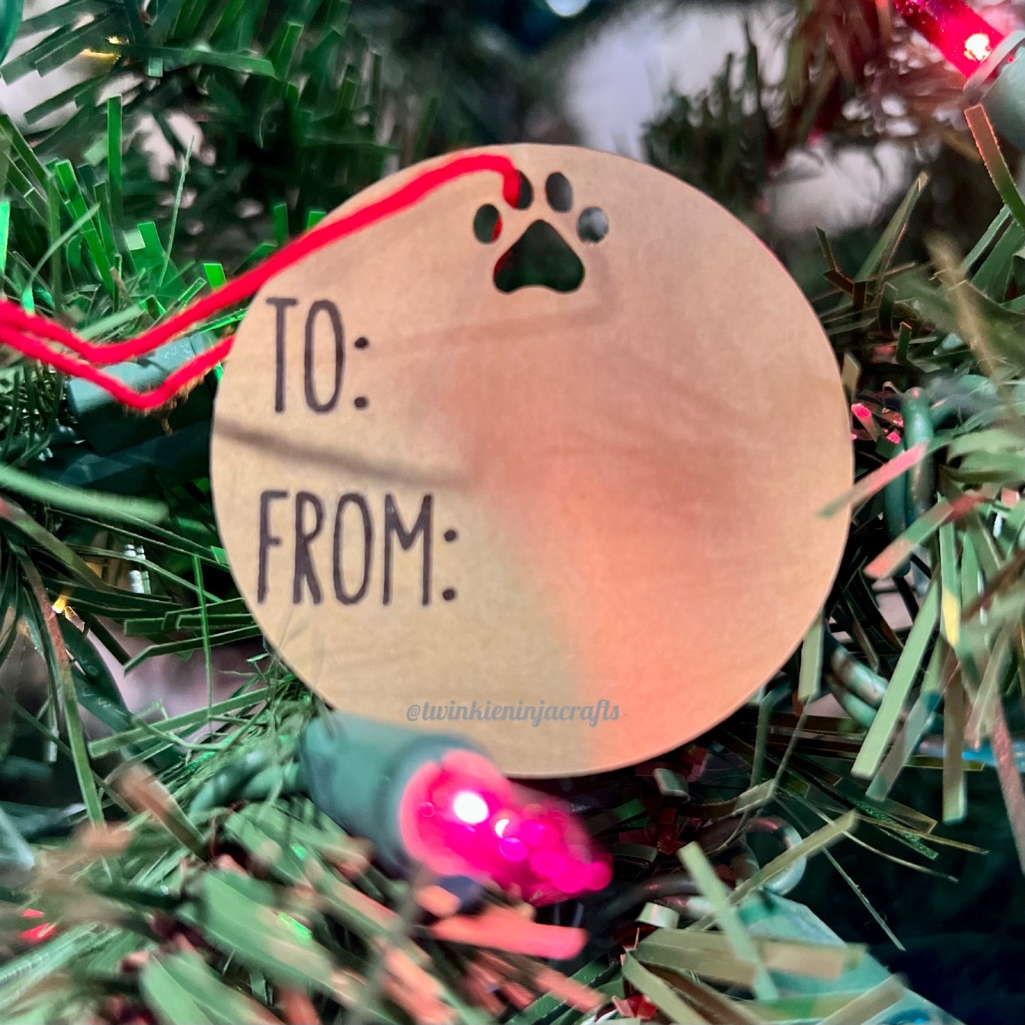 Paw Print Gift Tags