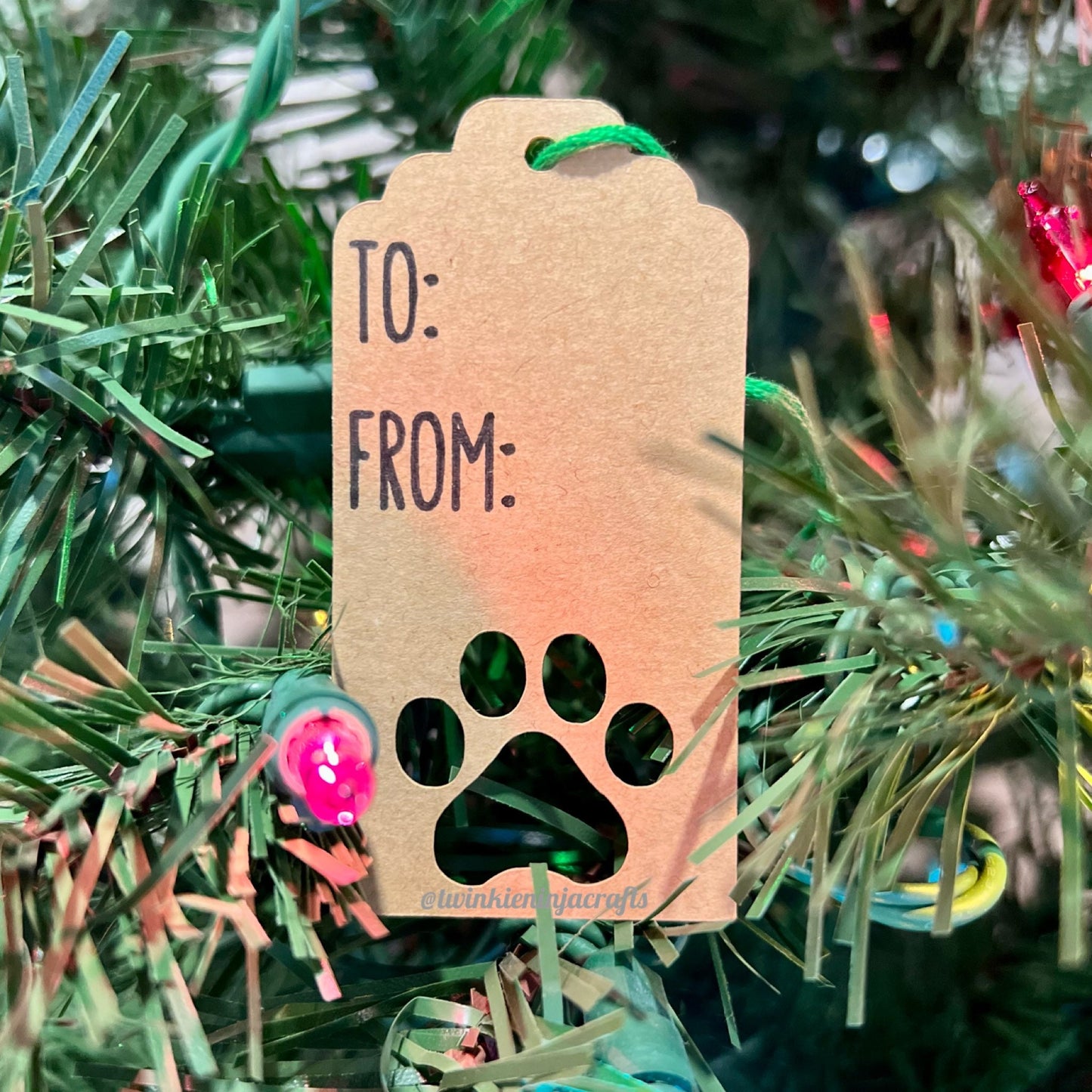 Paw Print Gift Tags