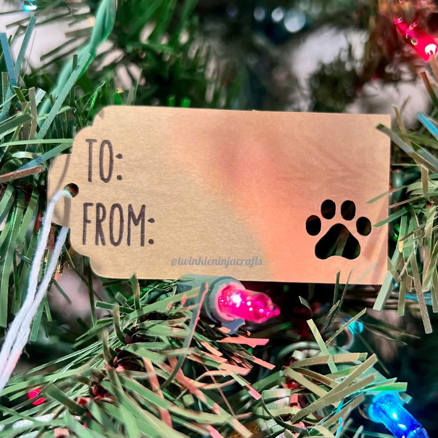 Paw Print Gift Tags