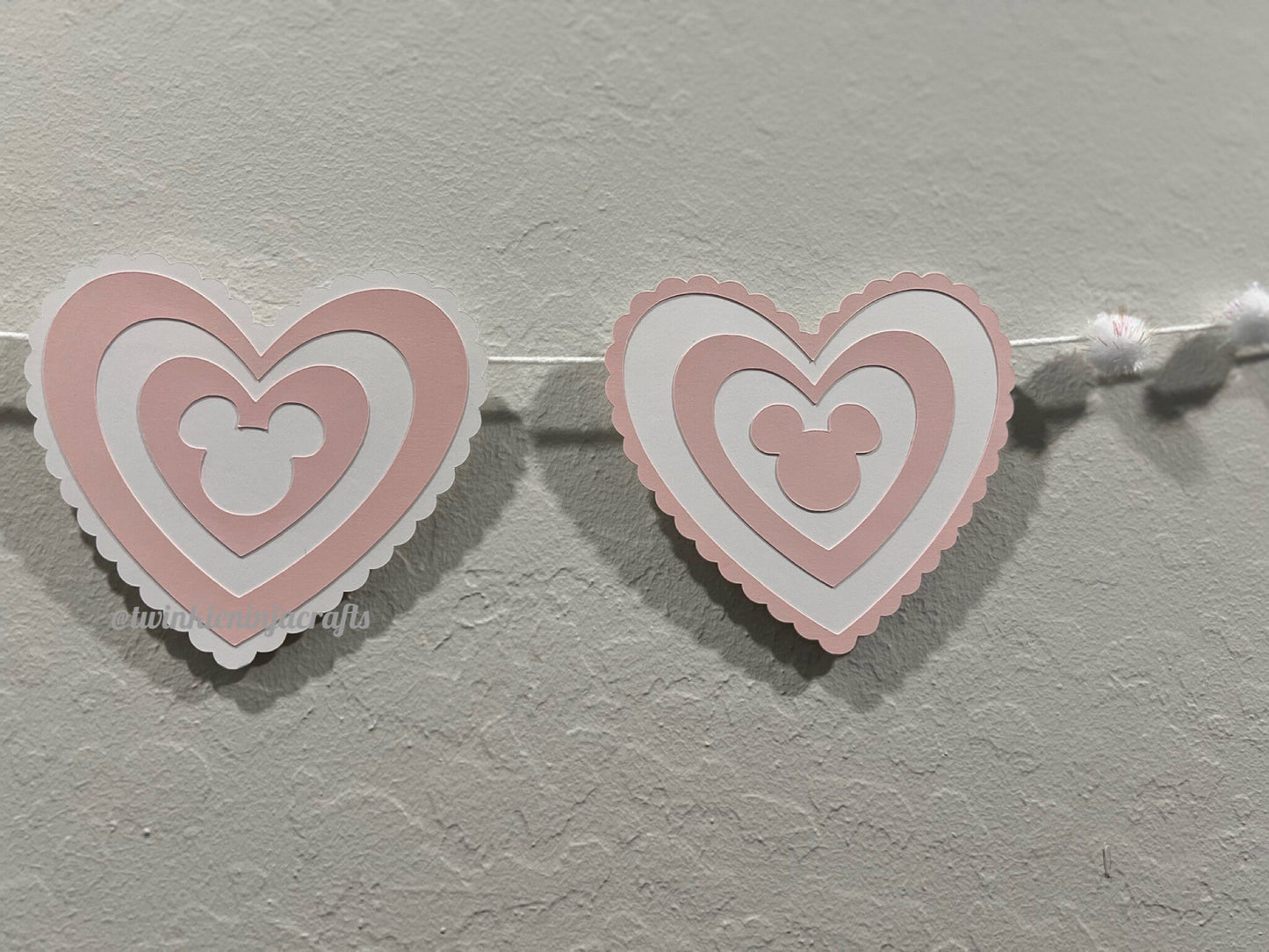 Mouse Ears Heart Banner